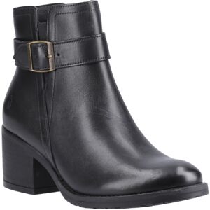 (Black, 7 (Adults')) Hush Puppies Hensley Leather Women's Black Heeled Ankle Boo (Black, 7 (Adults')) Hush Puppies Hensley Leather Women's Black Heeled Ankle Boo