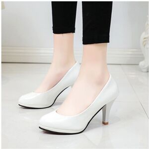 Unbranded (White, 39) Court Work Shoes Dance Ladies Party Office New Mid Heel Heels Ladies Unbranded (White, 39) Court Work Shoes Dance Ladies Party Office New Mid Heel Heels Ladies