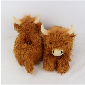 Unbranded Cow Highland Plush Slipper Scottish Cow Slippers Warm Indoor Xmas Gift Home Unbranded Cow Highland Plush Slipper Scottish Cow Slippers Warm Indoor Xmas Gift Home