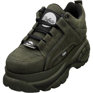 (5) Buffalo 1339-14 Womens Platform Boots in Khaki Black (5) Buffalo 1339-14 Womens Platform Boots in Khaki Black