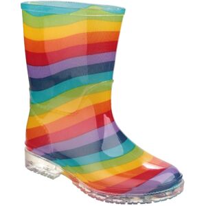 Cotswold PVC Jnr Rainbow Childrens Colourful Rain Boots Cotswold PVC Jnr Rainbow Childrens Colourful Rain Boots