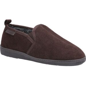 (Brown, 6 (Adults')) Hush Puppies Arnold Suede Men's Brown Slippers (Brown, 6 (Adults')) Hush Puppies Arnold Suede Men's Brown Slippers