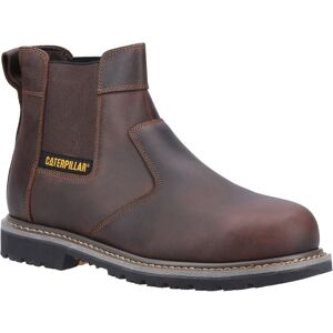 CAT Powerplant Dealer Safety Work Boots Brown Leather 10 CAT Powerplant Dealer Safety Work Boots Brown Leather 10