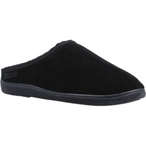 (Black, 6 (Adults')) Hush Puppies Ashton Suede Men's Black Slippers (Black, 6 (Adults')) Hush Puppies Ashton Suede Men's Black Slippers