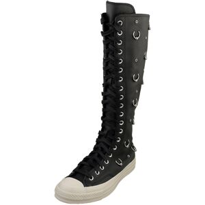 (4) Converse Chuck 70 Xx Hi Womens Knee High Boots in Black Egret (4) Converse Chuck 70 Xx Hi Womens Knee High Boots in Black Egret