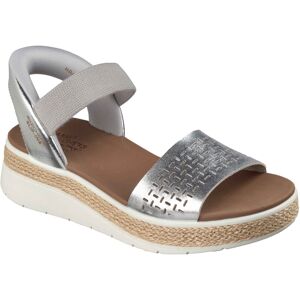 Skechers BOBS Sun Ray Women's Silver Standard Sandals Skechers BOBS Sun Ray Women's Silver Standard Sandals