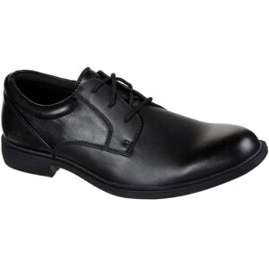 Skechers Dreston Rasmiss Leather Men's Black Standard Lace-Up Shoes Skechers Dreston Rasmiss Leather Men's Black Standard Lace-Up Shoes