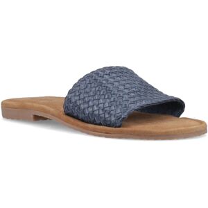 (, ) Hush Puppies Hetty Slide Leather Women's Navy Wide Sandals (, ) Hush Puppies Hetty Slide Leather Women's Navy Wide Sandals