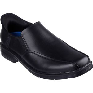 Skechers Caswell Frantone Leather Men's Black Slip-On Shoes Skechers Caswell Frantone Leather Men's Black Slip-On Shoes