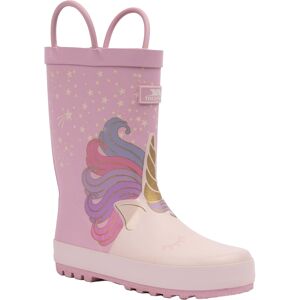 Trespass Child Unicorn Wellington Boots - Purple/Beige - Size 9 Trespass Child Unicorn Wellington Boots - Purple/Beige - Size 9