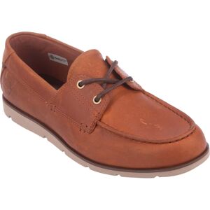 (6.5 UK, Orange) Timberland Mens Grafton Bay Leather Boat Shoes (6.5 UK, Orange) Timberland Mens Grafton Bay Leather Boat Shoes