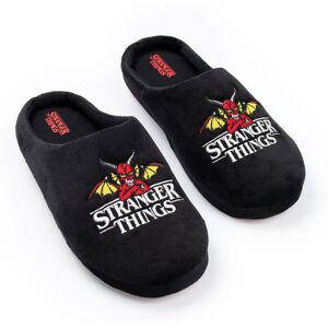(5-6 UK) Stranger Things Mule Slippers (Unisex Black) (5-6 UK) Stranger Things Mule Slippers (Unisex Black)