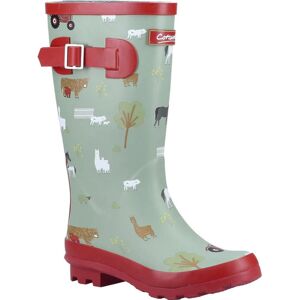 (13 UK Child, Khaki Green/Red) Cotswold Childrens/Kids Farmyard Wellington Boots (13 UK Child, Khaki Green/Red) Cotswold Childrens/Kids Farmyard Wellington Boots