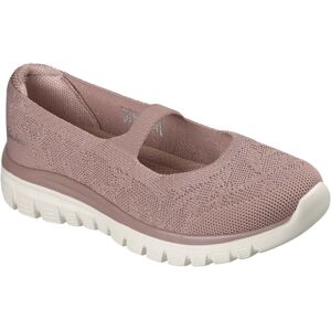 Skechers Graceful Polyester Women's Mauve Shoes Skechers Graceful Polyester Women's Mauve Shoes