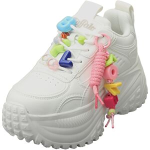 (6) Buffalo Turbo Fun Vegan Womens Platform Boots in White Multicolour (6) Buffalo Turbo Fun Vegan Womens Platform Boots in White Multicolour