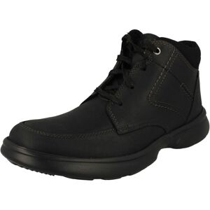 (Black, UK 7) Mens Clarks Ortholite Featured Lace Up Ankle Boots - Bradley Mid (Black, UK 7) Mens Clarks Ortholite Featured Lace Up Ankle Boots - Bradley Mid