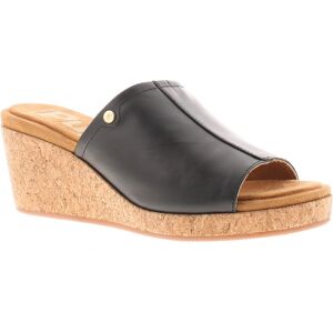 (Black, 4 (Adults')) Hush Puppies Womens Wedge Sandals Willow Slide Leather Slip (Black, 4 (Adults')) Hush Puppies Womens Wedge Sandals Willow Slide Leather Slip