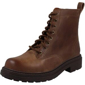 (Brown, UK 6) Ladies Clarks Chunky Sole Combat Style Boots - Orinoco3 Style (Brown, UK 6) Ladies Clarks Chunky Sole Combat Style Boots - Orinoco3 Style