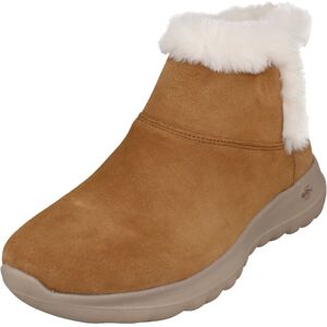 (Tan, UK 7) Ladies Skechers Go Joy Pull On Ankle Boots - Bundle Up 15501 (Tan, UK 7) Ladies Skechers Go Joy Pull On Ankle Boots - Bundle Up 15501
