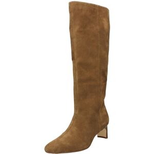 (Brown, UK 7) Ladies Clarks Thin Block Heeled Knee High Boots - Edina Tall (Brown, UK 7) Ladies Clarks Thin Block Heeled Knee High Boots - Edina Tall