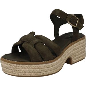 (Green, UK 6.5) Ladies Clarks Platform Wedge Sandals C- oledale Strap (Green, UK 6.5) Ladies Clarks Platform Wedge Sandals C- oledale Strap
