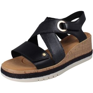 (Black, UK 5) Ladies Clarks Wedge Sandals - Kidiki Sun (Black, UK 5) Ladies Clarks Wedge Sandals - Kidiki Sun