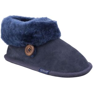 (4 UK, Dark Blue) Cotswold Womens/Ladies Wotton Sheepskin Soft Leather Booties (4 UK, Dark Blue) Cotswold Womens/Ladies Wotton Sheepskin Soft Leather Booties