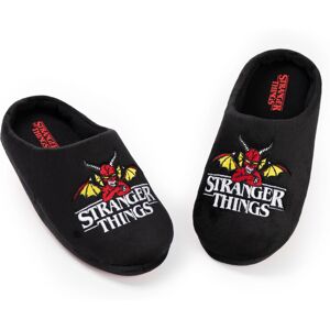 (4 UK Child) Stranger Things Mule Slippers (Unisex Kids Black) (4 UK Child) Stranger Things Mule Slippers (Unisex Kids Black)