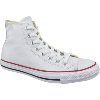 (11.5) Converse Chuck Taylor All Star Hi Leather 132169C Mens White plimsolls (11.5) Converse Chuck Taylor All Star Hi Leather 132169C Mens White plimsolls