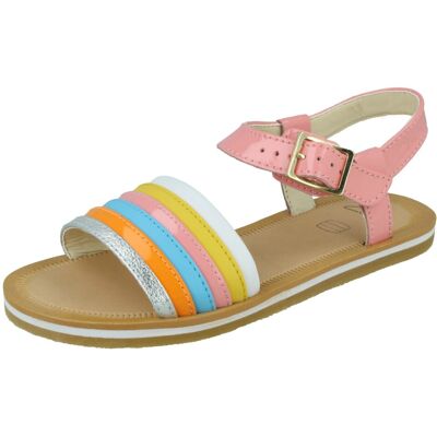 (Multi, UK 7 Infant) Girls Clarks Casual Sandals Finch Stride - F Fit (Multi, UK 7 Infant) Girls Clarks Casual Sandals Finch Stride - F Fit
