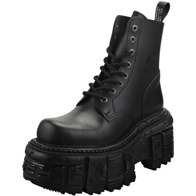 New Rock Metallic M-mili084n-s5 Unisex Platform Boots - 7 UK New Rock Metallic M-mili084n-s5 Unisex Platform Boots - 7 UK