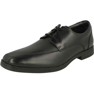 (Black, UK 6 Child) Boys Clarks Lace Up School Shoes Scala Step Y (Black, UK 6 Child) Boys Clarks Lace Up School Shoes Scala Step Y