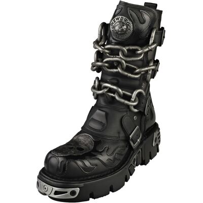 New Rock M-727-s5 Unisex Platform Boots in Black - Size 6 UK New Rock M-727-s5 Unisex Platform Boots in Black - Size 6 UK