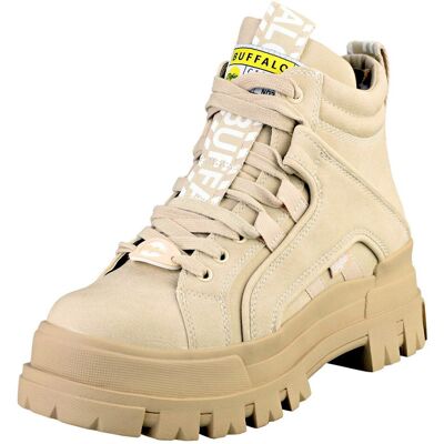 Buffalo Aspha Nc Mid Vegan Womens Platform Boots in Beige - 8 UK Buffalo Aspha Nc Mid Vegan Womens Platform Boots in Beige - 8 UK