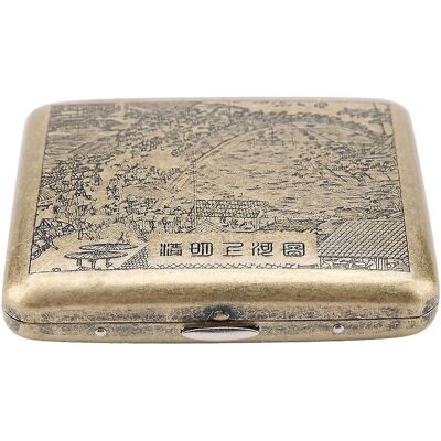 Unbranded (04) Metal Cigarette Case King Size, Retro Bronze Cigarette Case 100mm For Men W Unbranded (04) Metal Cigarette Case King Size, Retro Bronze Cigarette Case 100mm For Men W