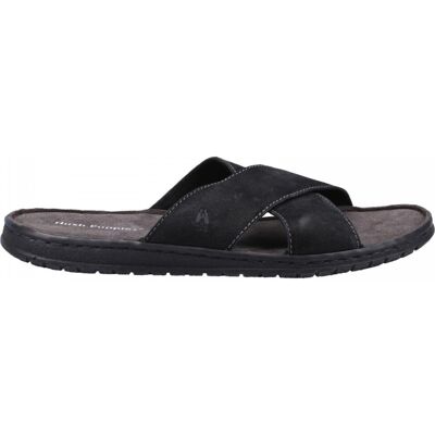 Hush Puppies (6 (Adults')) Nile Black Mens Cross Over Sandals Hush Puppies (6 (Adults')) Nile Black Mens Cross Over Sandals
