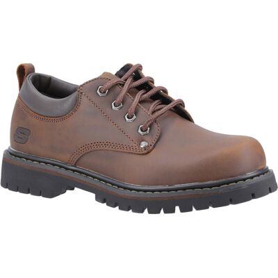 (Brown, 12 (Adults')) Skechers Tom Cats Leather Men's Dark Brown Lace-Up Shoes (Brown, 12 (Adults')) Skechers Tom Cats Leather Men's Dark Brown Lace-Up Shoes