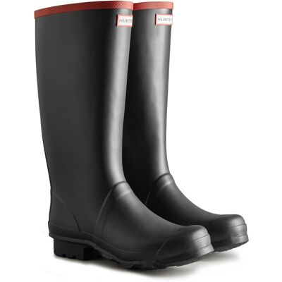 (Black, 6 (Adults')) Hunter Argyll Full Knee Rubber Black Wellington Boots (Black, 6 (Adults')) Hunter Argyll Full Knee Rubber Black Wellington Boots