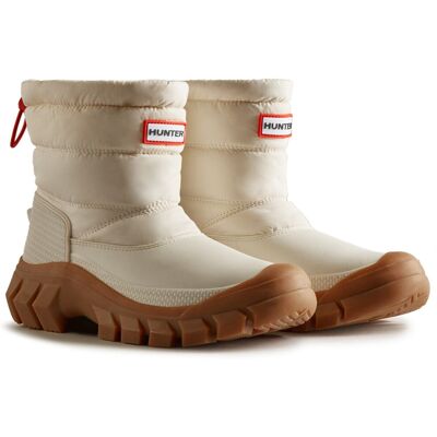 (Brown, 7 (Adults')) Hunter Intrepid Nylon Women's White Willow/Gum Wellington B (Brown, 7 (Adults')) Hunter Intrepid Nylon Women's White Willow/Gum Wellington B