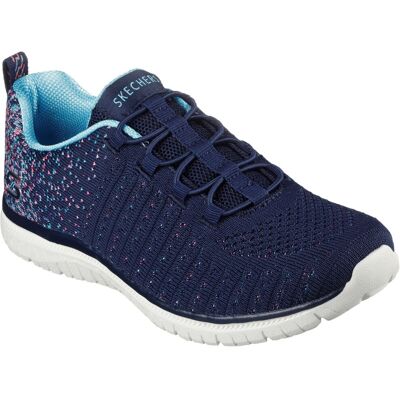 Skechers - Virtue - Navy Blue - 3 UK - Trainer Skechers - Virtue - Navy Blue - 3 UK - Trainer