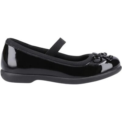 (UK 10, Black) Hush Puppies BETTY PATENT JNR Girls Shoes Black (UK 10, Black) Hush Puppies BETTY PATENT JNR Girls Shoes Black