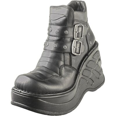 (4) New Rock Neo Cuna Sport Hashtag Womens Platform Boots in Black (4) New Rock Neo Cuna Sport Hashtag Womens Platform Boots in Black