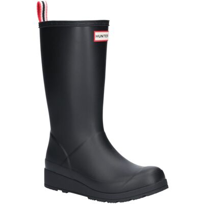 (Black, 8 (Adults')) Hunter Original Play Tall Rubber Women's Black Wellington B (Black, 8 (Adults')) Hunter Original Play Tall Rubber Women's Black Wellington B