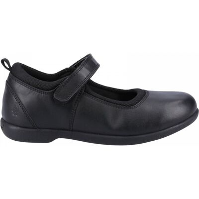 Hush Puppies (3 (Adults'), Black) Bianca SNR Black Girls Rip-Tape School Shoes Hush Puppies (3 (Adults'), Black) Bianca SNR Black Girls Rip-Tape School Shoes