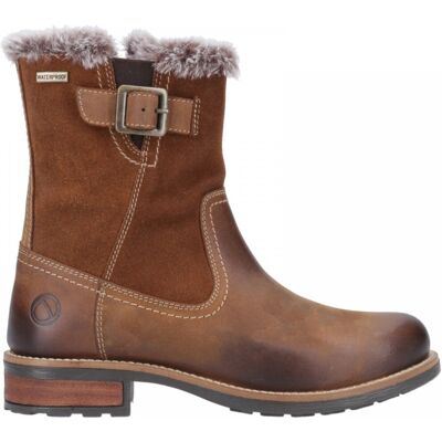 Cotswold (6 (Adults'), Tan) Kemerton Tan Waterproof Ladies Zip-up Leather Boots Cotswold (6 (Adults'), Tan) Kemerton Tan Waterproof Ladies Zip-up Leather Boots