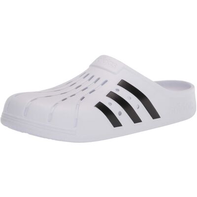 adidas unisex adult Adilette Clog Slide Sandal White/Black/White 7 Women Men U adidas unisex adult Adilette Clog Slide Sandal White/Black/White 7 Women Men U