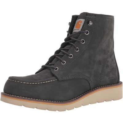 Carhartt Women's 6" Moc Soft Toe Wedge Boot Dark Grey Nubuck, 11M Carhartt Women's 6" Moc Soft Toe Wedge Boot Dark Grey Nubuck, 11M