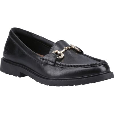 (Black, 7 (Adults')) Hush Puppies Verity Snaffle Leather Women's Black Loafers (Black, 7 (Adults')) Hush Puppies Verity Snaffle Leather Women's Black Loafers