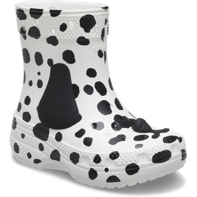 (White, 7 (Adults')) Crocs Classic Dalmatian EVA White/Black Wellington Boots (White, 7 (Adults')) Crocs Classic Dalmatian EVA White/Black Wellington Boots