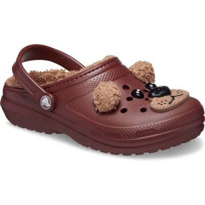 (Brown, 9 (Adults')) Crocs Toddler Classic Lined Thermoplastic Bear Clogs (Brown, 9 (Adults')) Crocs Toddler Classic Lined Thermoplastic Bear Clogs